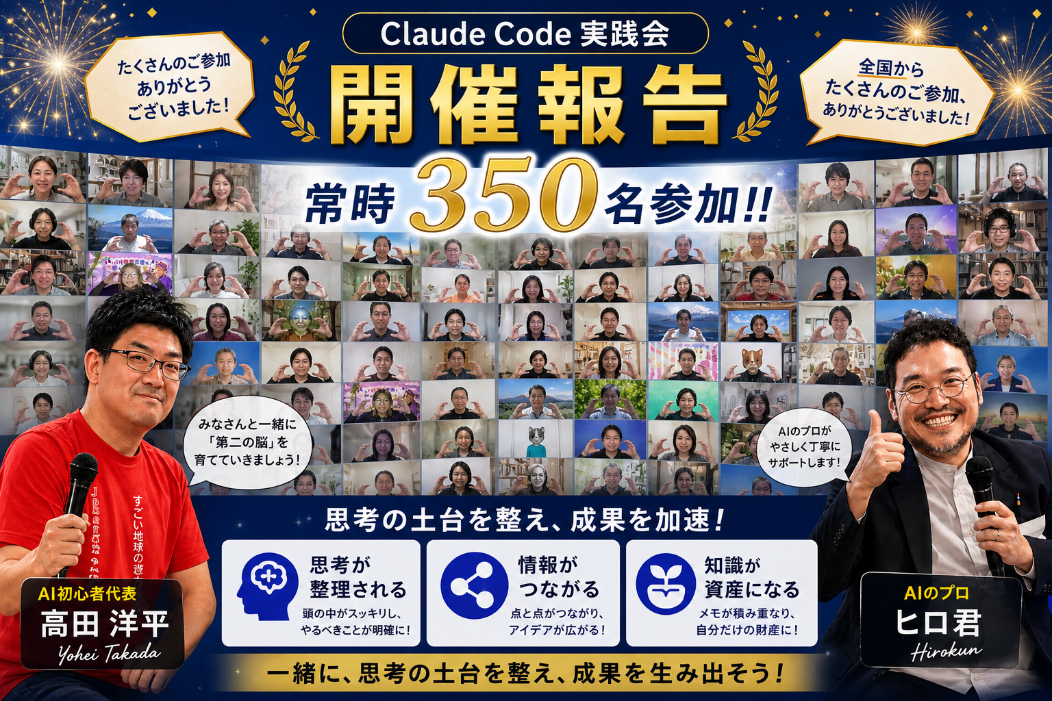 Claude Code実践会 開催報告 常時350名参加